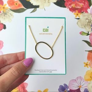 “O” Initial Necklace by Cool and Interesting (CAI)